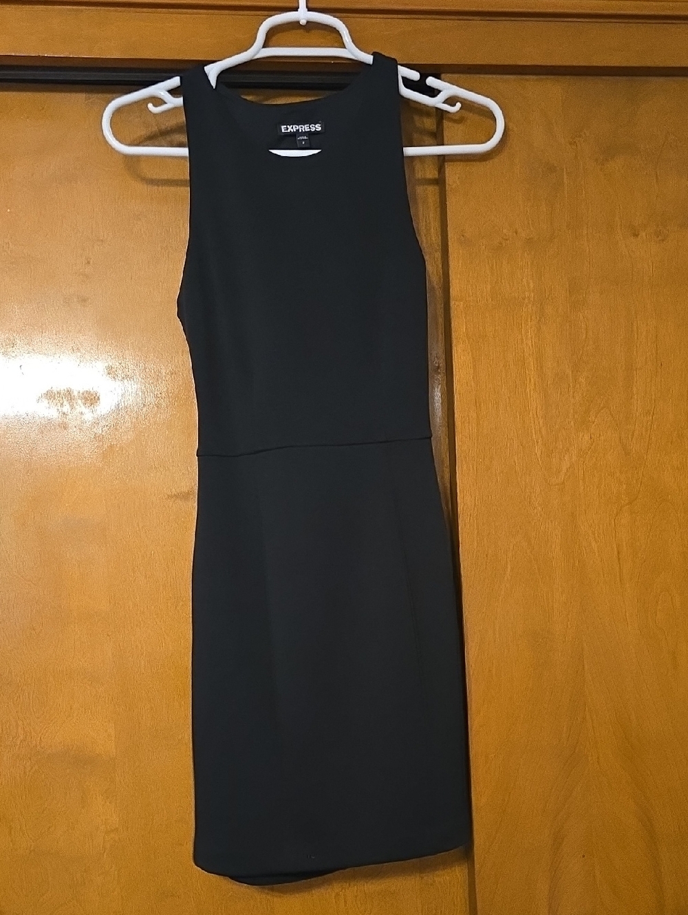 Express Black Sleeveless Mini Sheath Dress